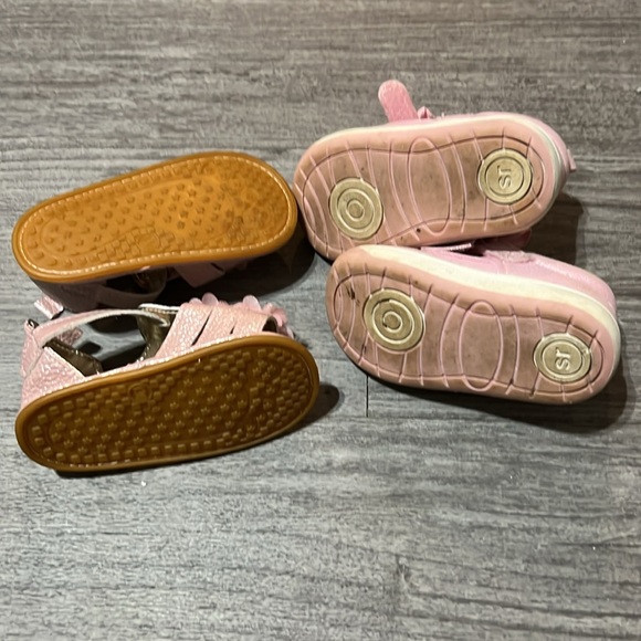Stride Rite 360 Sneaker & Pink Sandal Toddler Girl Size 5M Shoe Bundle of 2 - Picture 5 of 6